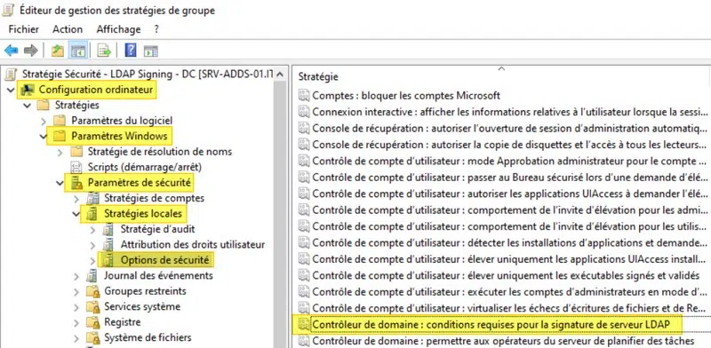 Durcissement du domaine : GPO et LDAPS